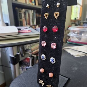 Elegant Multi-Color Earring Set